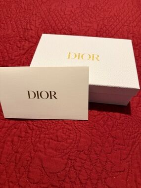 Dior White Box with Gold Logo Bundle